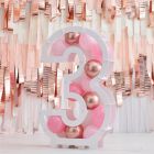 Ballon Mozaïek Frame Cijfer 3