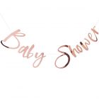 Baby shower rose gouden slinger