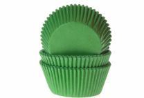 Cupcake vormpjes HoM effen 50/pk-Groen
