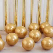 Chrome ballonnen goud 40 st