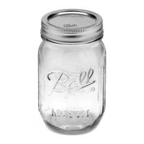 Ball Mason Jar pint regular 16oz-Transparant