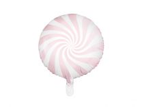 Lichtroze ronde orbz folie ballon 40 cm