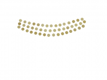 Gold circle garland