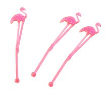coctail stirrers flamingo