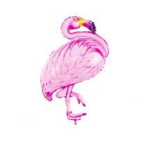 Folieballon flamingo XL roze