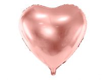 rose gouden folie hartballon 45 cm