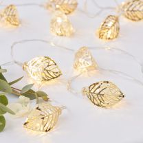 Lichtslinger gouden blaadjes LED