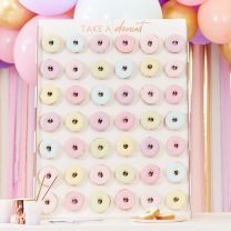 Donut wall XL Wit met gouden letters Ginger Ray