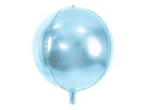 Ronde Orbz Folie Ballon Lichtblauw 40 cm