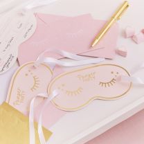 Uitnodigingskaarten Oogmasker Roze