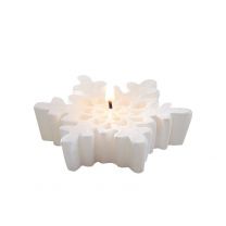 white snowflake glitter candle Ginger Ray