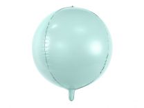 ronde orbz folie ballon lichtblauw 40 cm