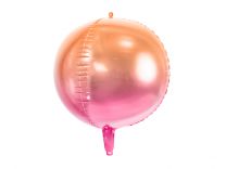 orbz ronde folieballon roze violet blauw