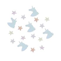Unicorn en sterren Confetti Make a Wish
