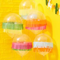 Ballonnen met tassel rand Viva la Fiesta