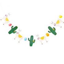 Lama en glitter cactus slinger