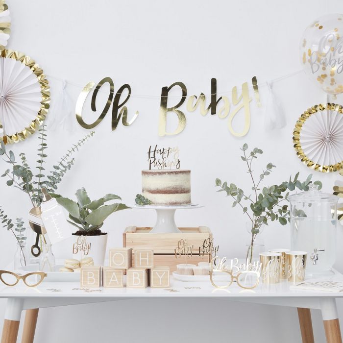 Baby shower pakket Oh Baby Gold