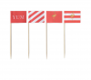 Food toppers 40 stuks Preppy Flamingo