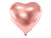 Folie Ballon Hart Rose Goud 45 cm
