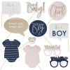 Photo booth props Gender Reveal navy & pink