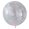 Mega Orb confetti Ballonnen roze (3 stuks)