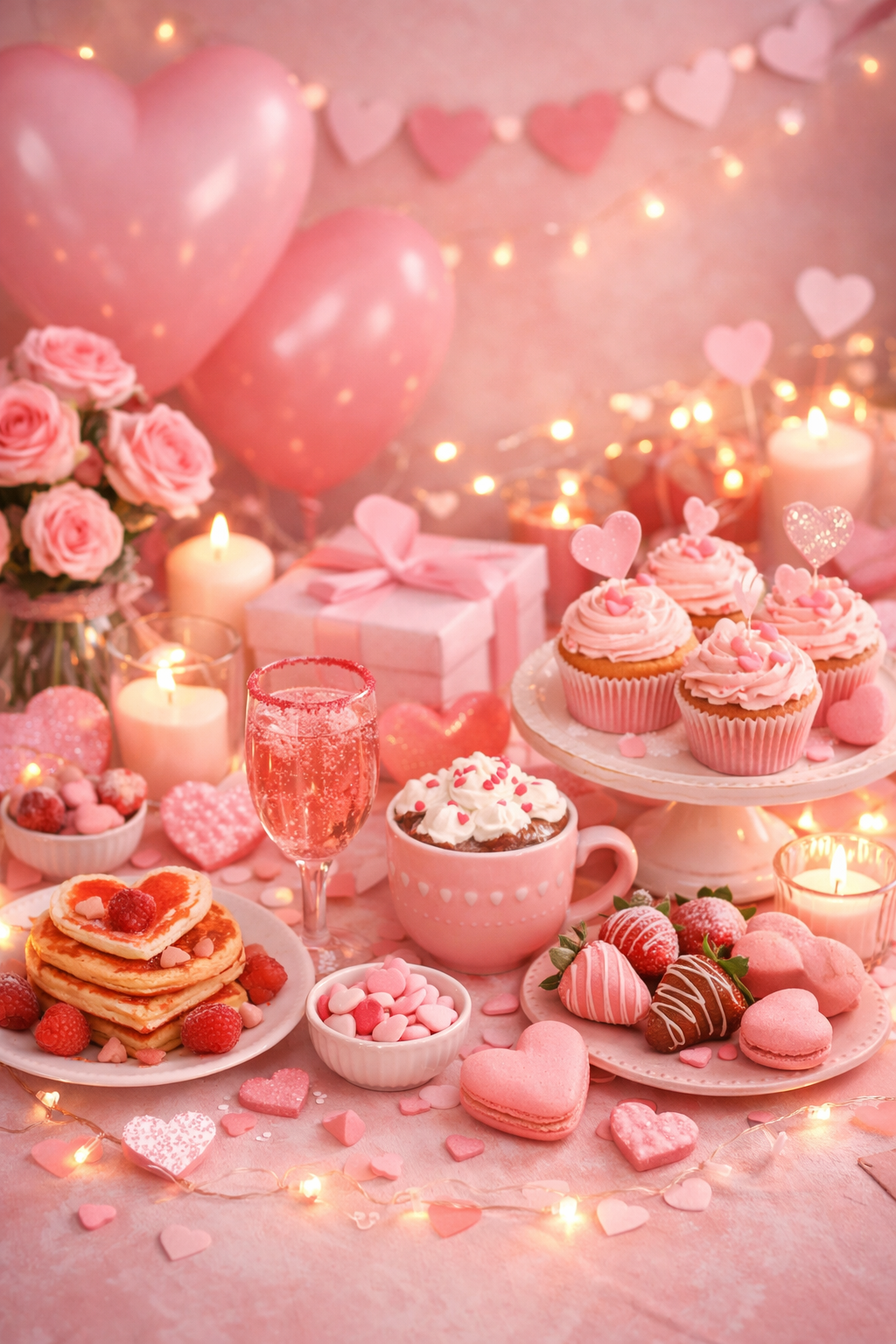 Valentijn feestelijke setting